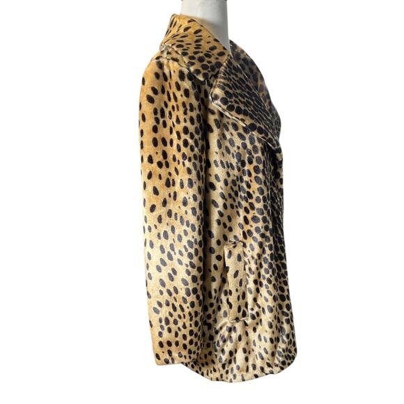 MNG Suit by Mango Leopard Faux Fur Coat – Size Small (New Without Tag) So Soft - Picture 7 of 15
